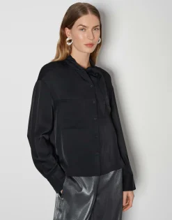 Hot Schluppenbluse ZELDORA Loose aus Viskose Twill Blusen