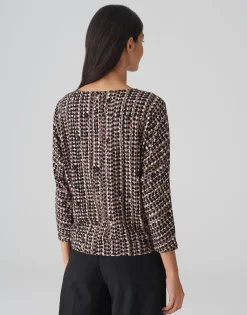 Clearance Shirt SEBRY SHINE Batwing Fit aus Viskose Mix Shirts