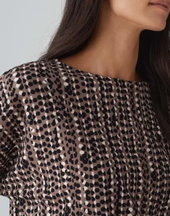 Clearance Shirt SEBRY SHINE Batwing Fit aus Viskose Mix Shirts