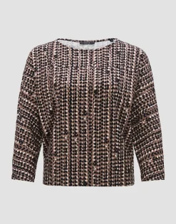Clearance Shirt SEBRY SHINE Batwing Fit aus Viskose Mix Shirts