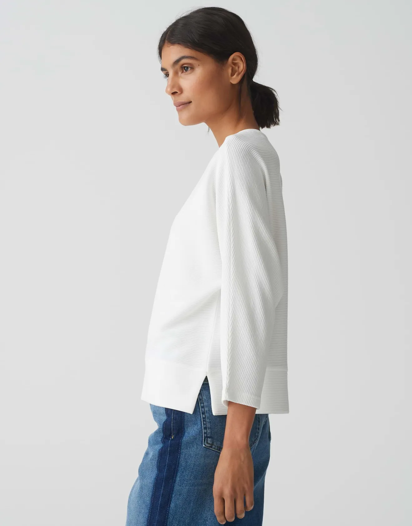 New Shirt SINNI Batwing Fit aus strukturiertem Jersey Shirts