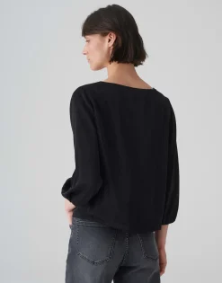 Best Sale Shirtbluse FLIXI Boxy Fit aus schimmerndem Viskose Mix Blusen