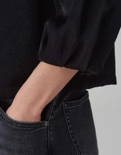 Best Sale Shirtbluse FLIXI Boxy Fit aus schimmerndem Viskose Mix Blusen