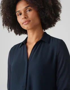 Store Shirtbluse FRERA Regular aus Material Mix Blusen