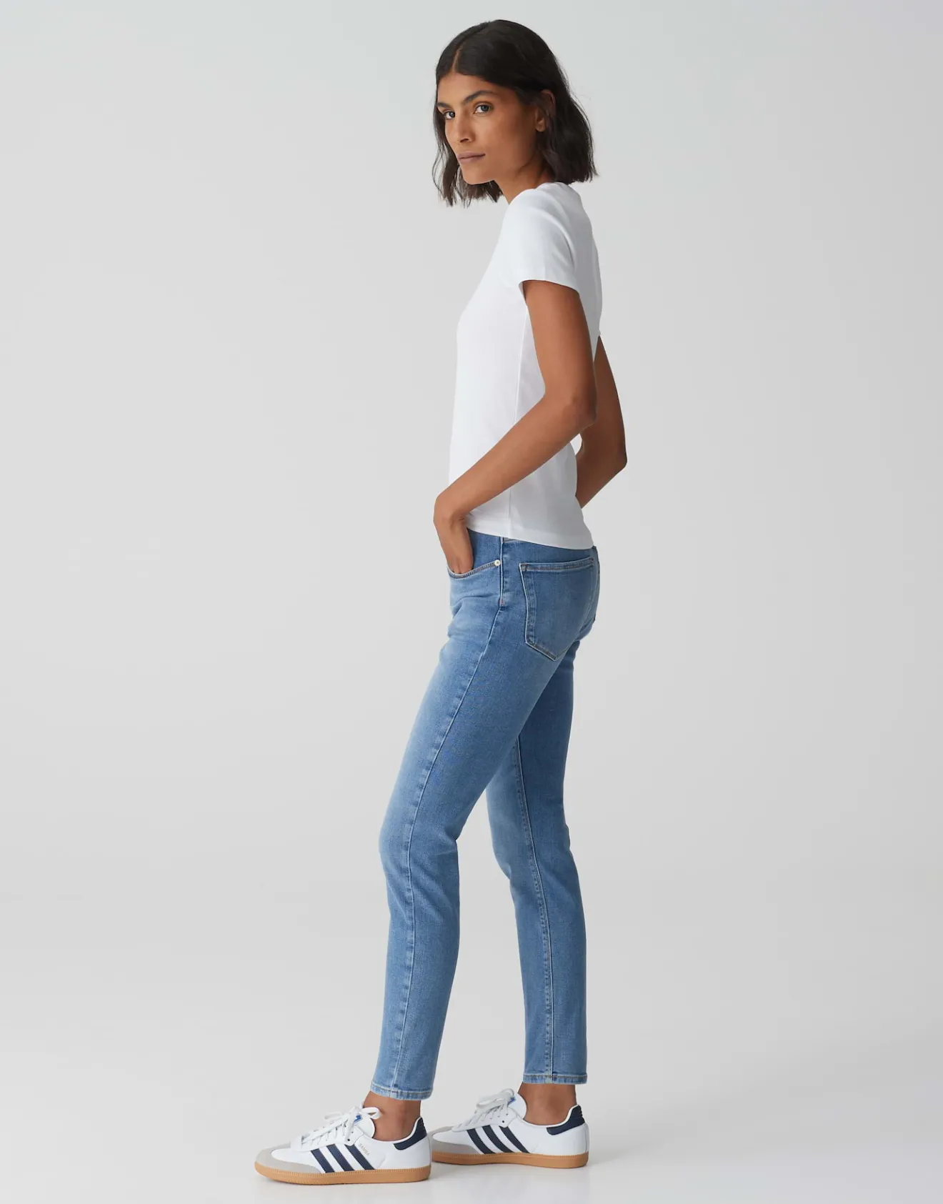 Online Skinny Jeans ELMA OCEAN BLUE Low Rise mit Stretch-Anteil Jeans