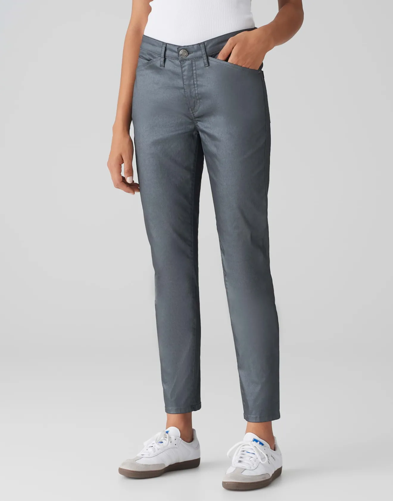 Sale Slim Jeans EMILY CLASSY Mid Rise mit Coating Hosen|Jeans