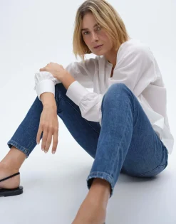 Clearance Slim Jeans EVITA Mid Rise aus stretchigem BCI Cotton Mix Jeans