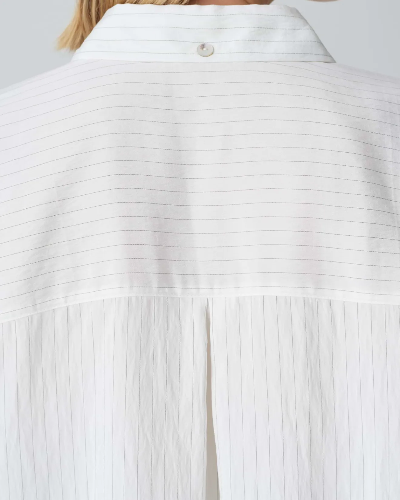 Cheap Streifenbluse FREDI Boxy Fit aus Modal Mix Blusen