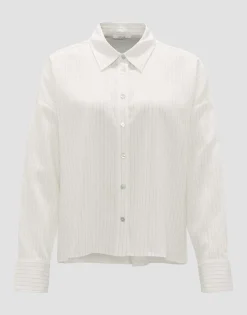 Cheap Streifenbluse FREDI Boxy Fit aus Modal Mix Blusen