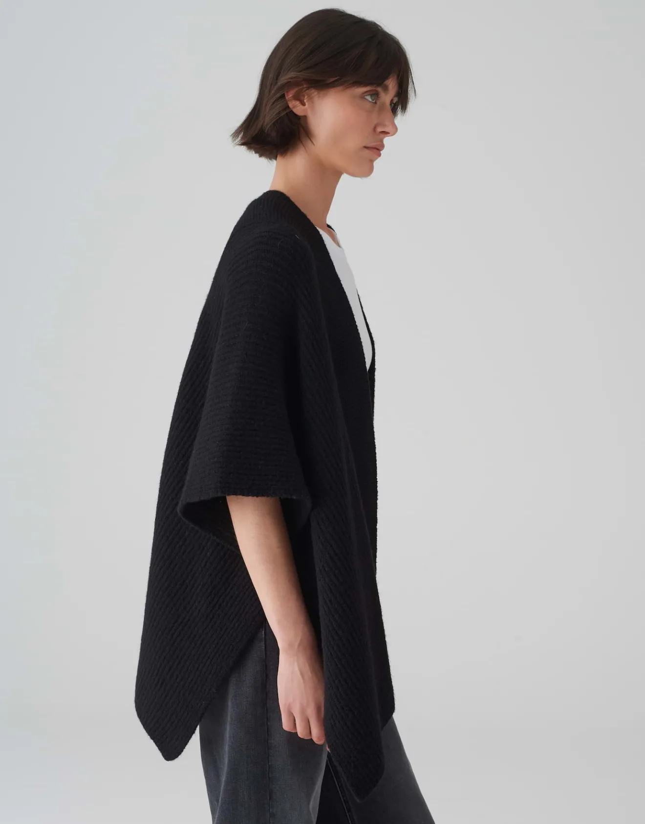 Fashion Strickcape ABLANKI Oversize mit Wolle Accessoires
