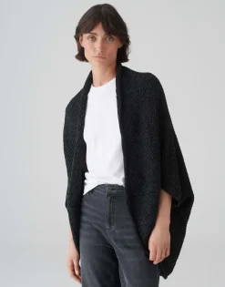 New Strickcape AMARYLLIS Oversize mit Waffelstruktur Strick|Accessoires