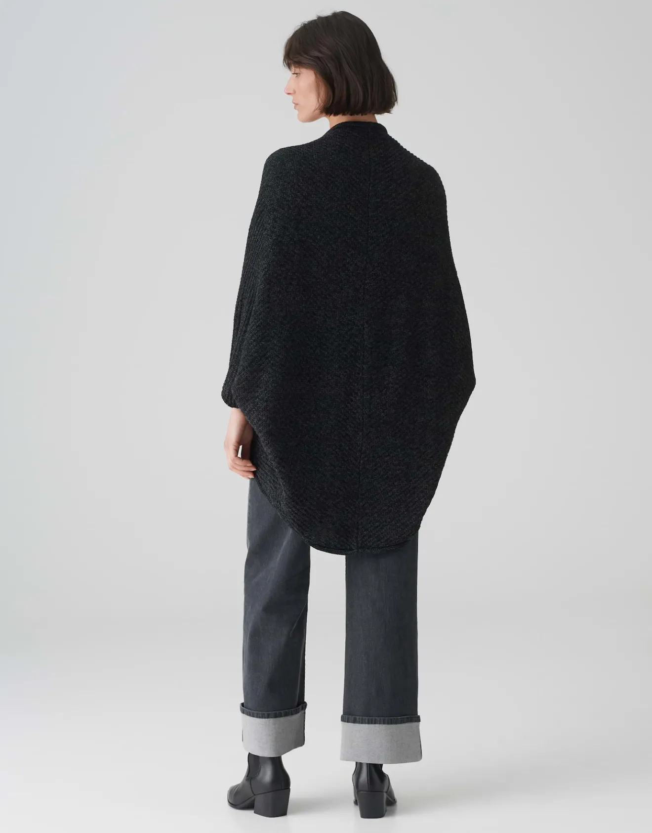 New Strickcape AMARYLLIS Oversize mit Waffelstruktur Strick|Accessoires