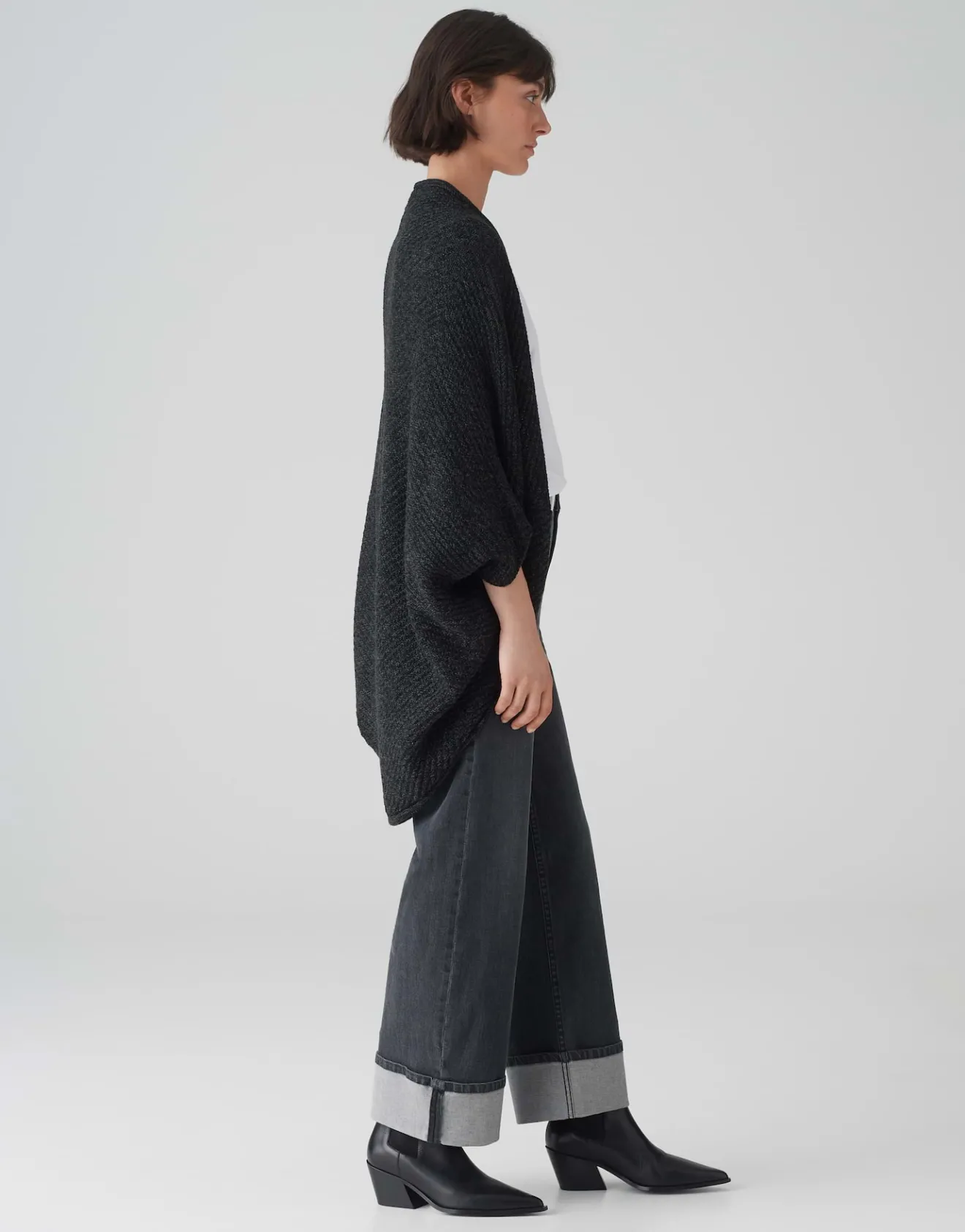 New Strickcape AMARYLLIS Oversize mit Waffelstruktur Strick|Accessoires