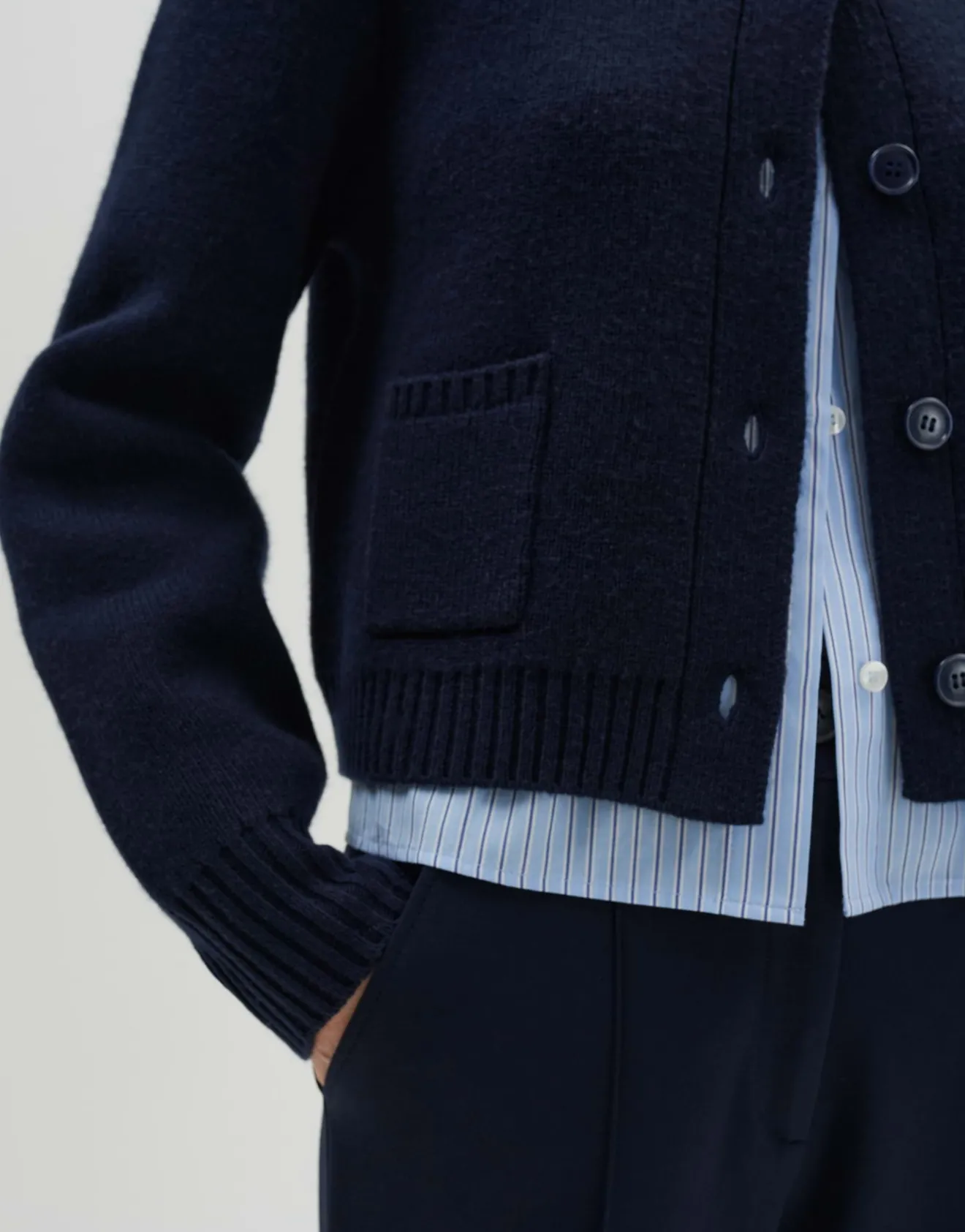 Clearance Strickcardigan TALENIA Loose mit Wolle Strick