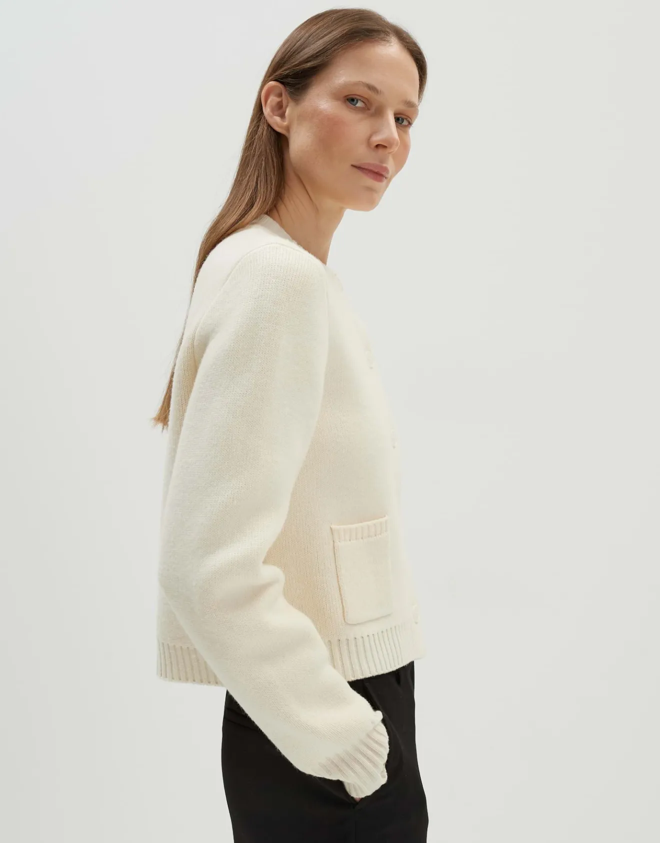 Best Sale Strickcardigan TALENIA Loose mit Wolle Strick