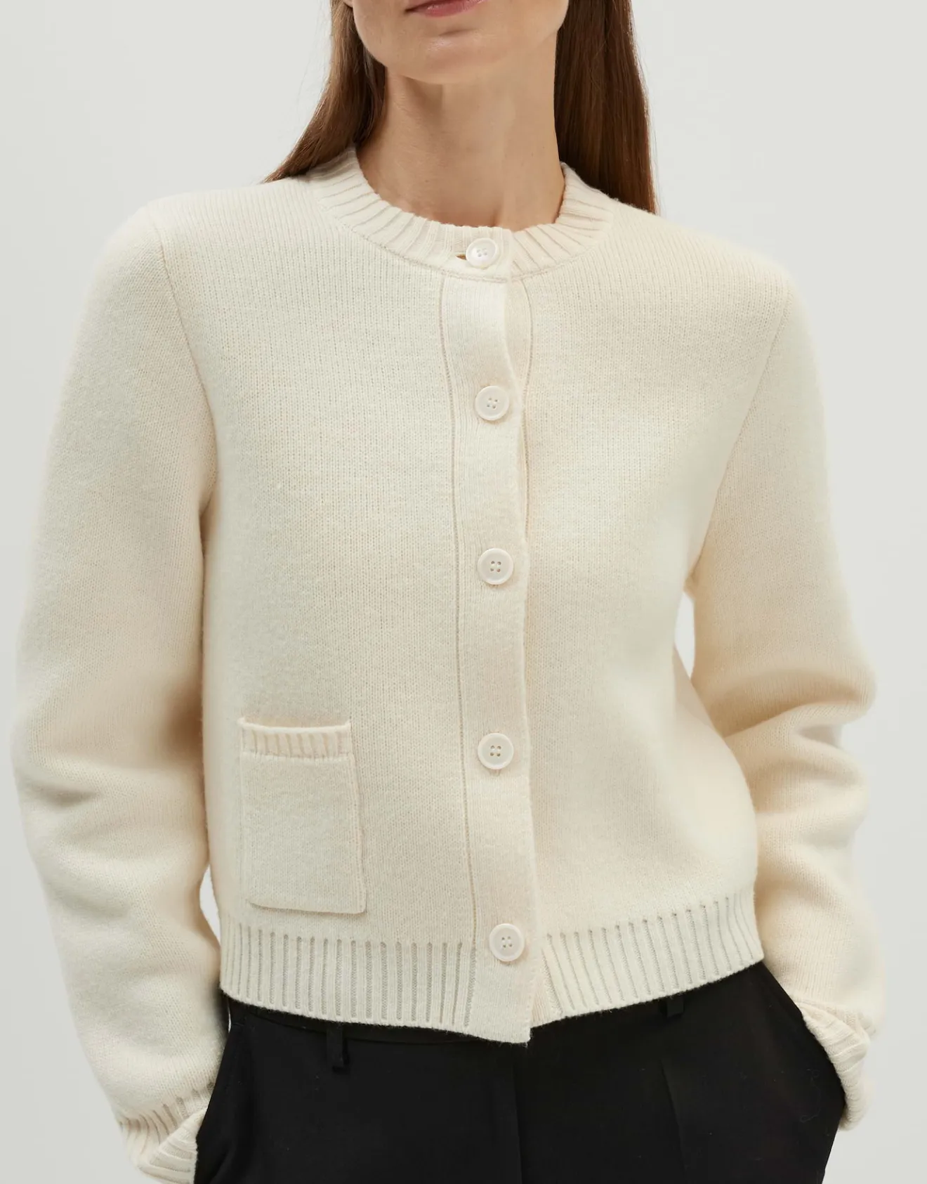 Best Sale Strickcardigan TALENIA Loose mit Wolle Strick