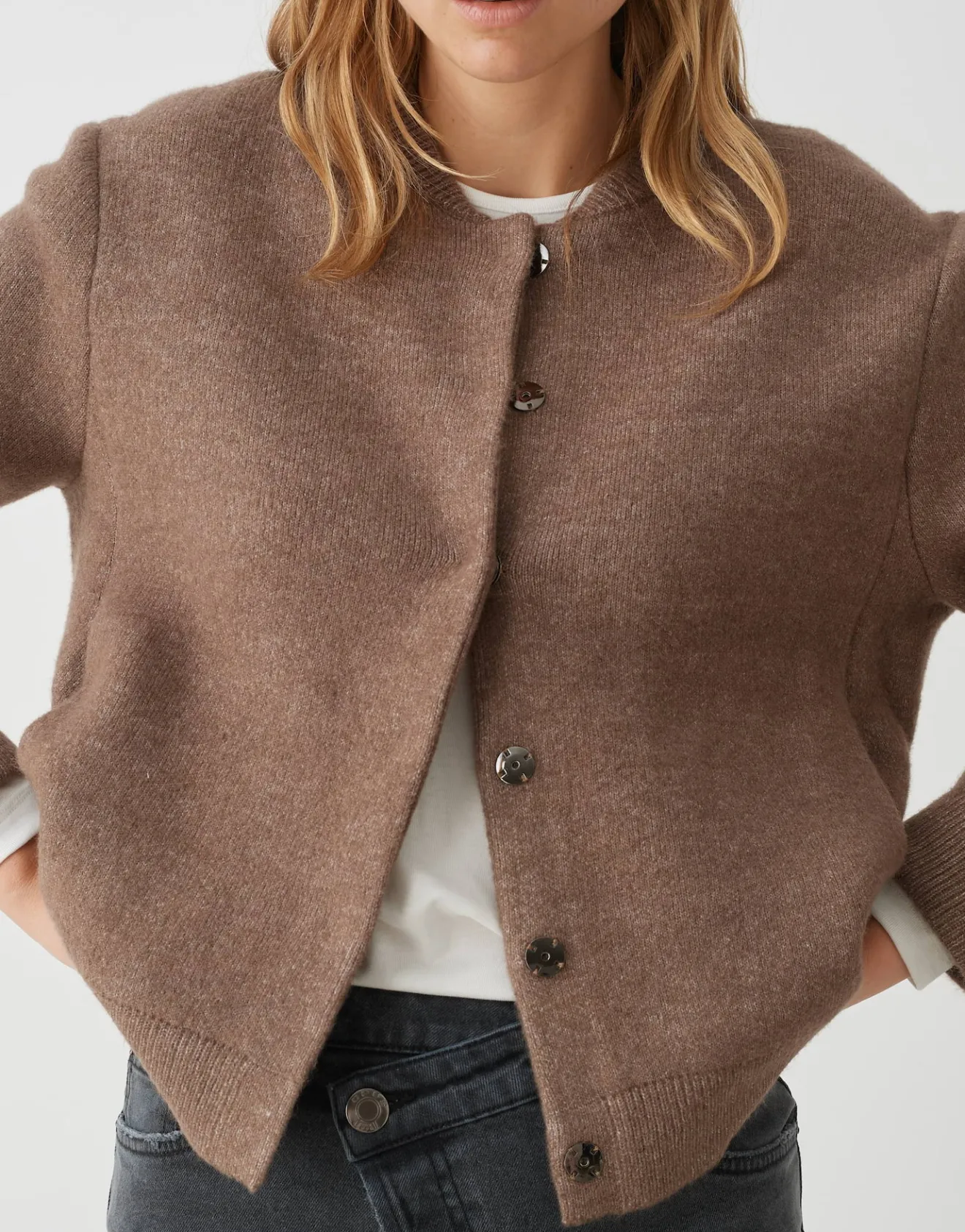 Hot Strickjacke DOMBA Regular mit Wolle Strick