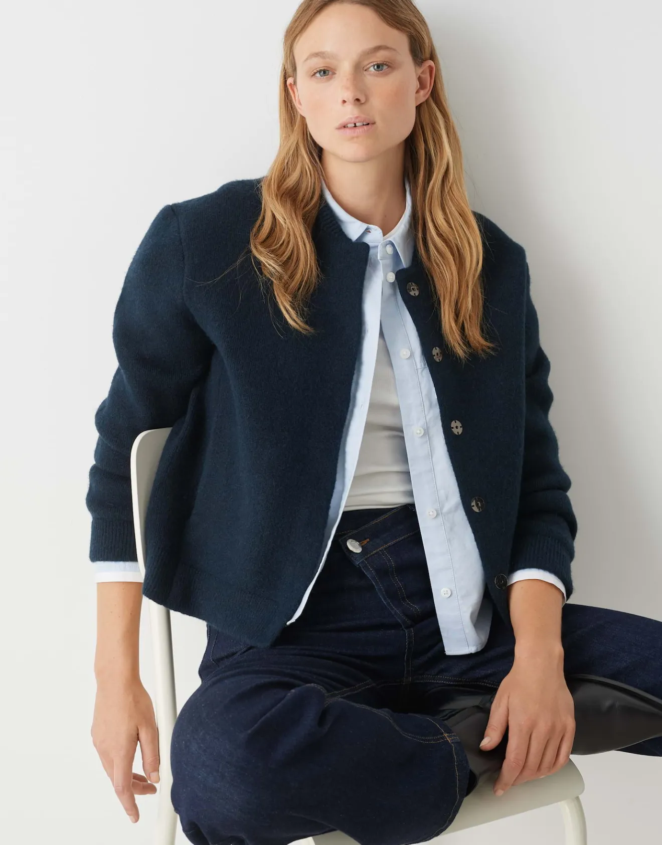 Clearance Strickjacke DOMBA Regular mit Wolle Strick