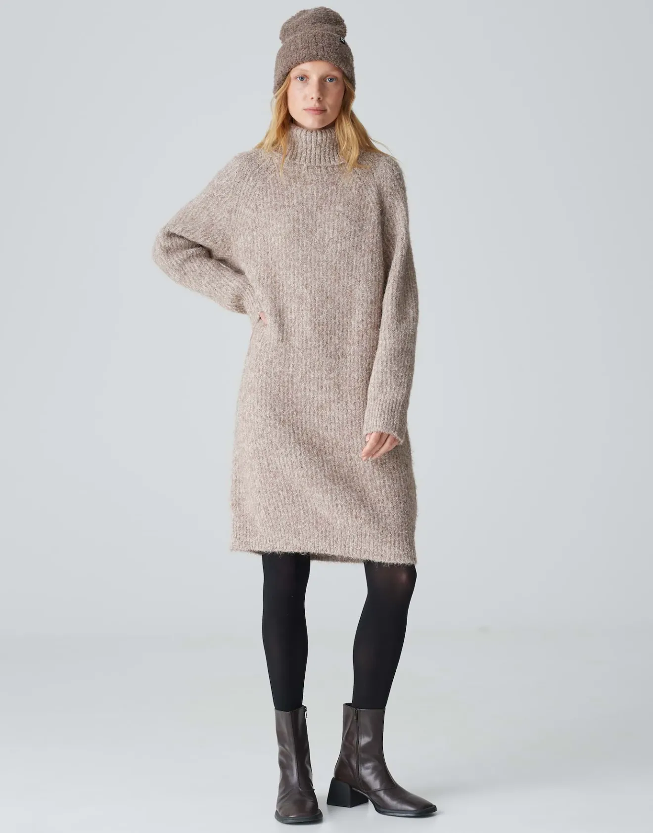 Sale Strickkleid WAKONA Regular mit Wolle Strick|Kleider