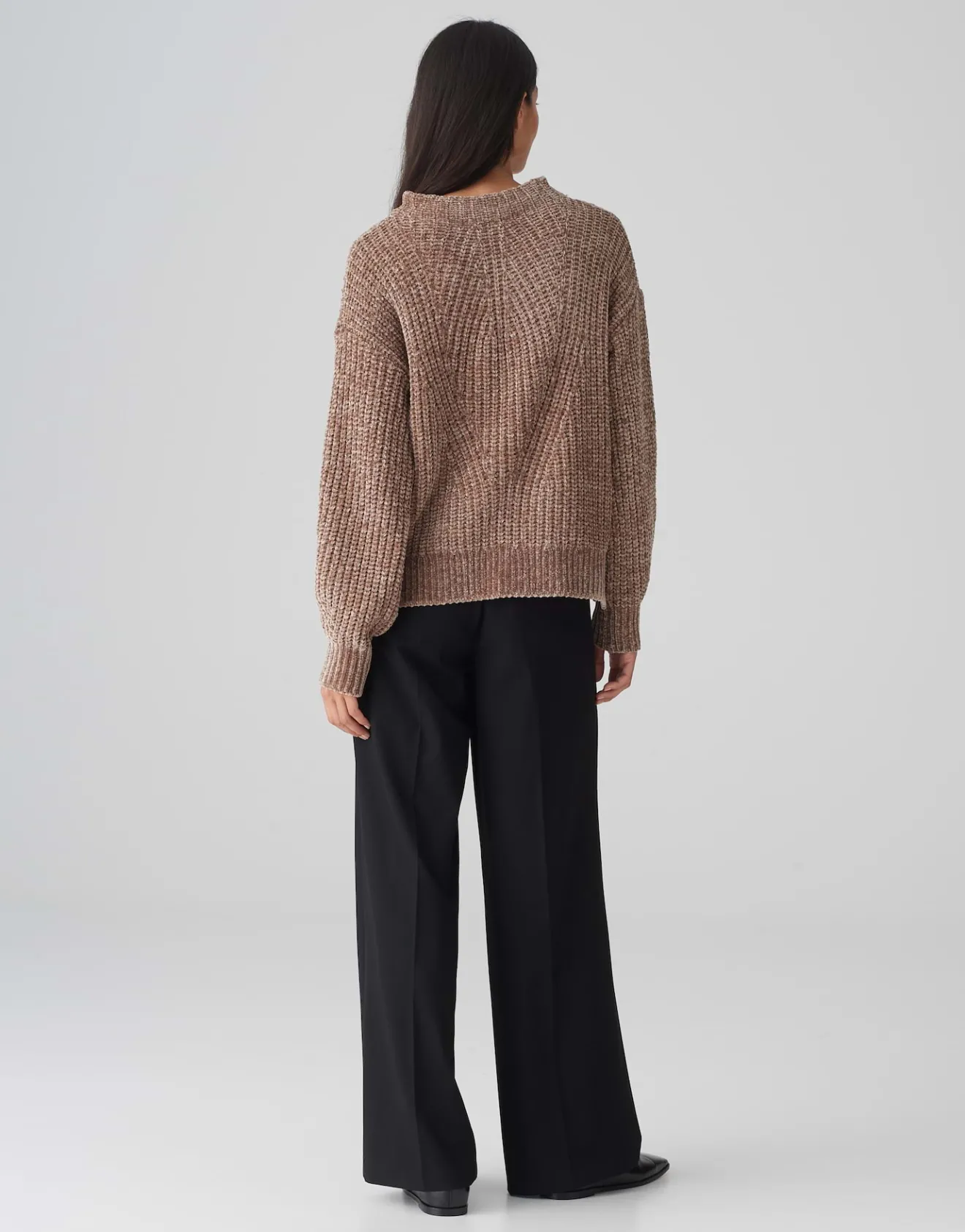 Outlet Strickpullover PANETA Loose aus weichem Chenille Strick