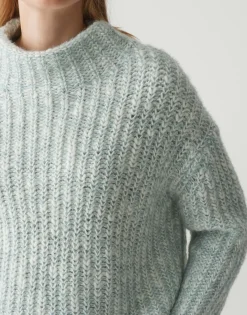 Hot Strickpullover PERKE Boxy Fit in Mélange Optik Strick