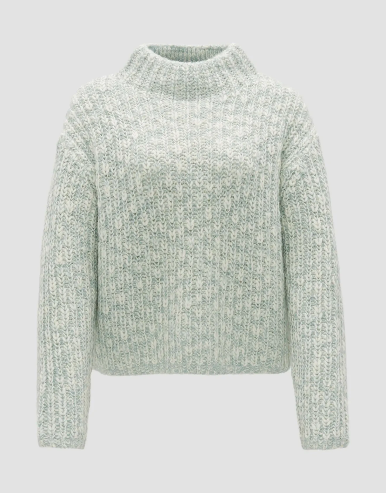 Hot Strickpullover PERKE Boxy Fit in Mélange Optik Strick