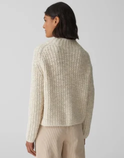 Best Strickpullover PERKE Boxy Fit in Mélange Optik Strick