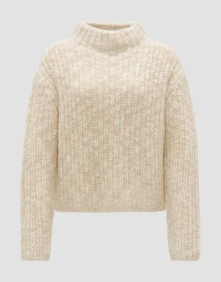 Best Strickpullover PERKE Boxy Fit in Mélange Optik Strick