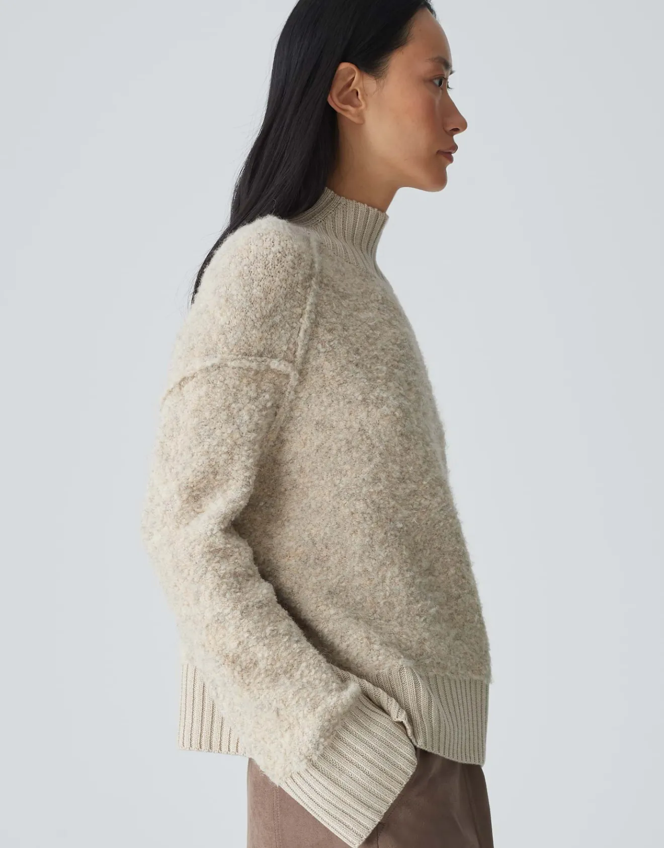 Fashion Strickpullover PUKLANA Loose mit Wolle Strick