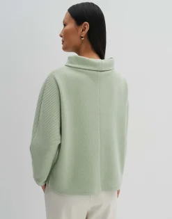 Cheap Strukturierter Sweater UMAJA Loose mit Rollkragen Sweat