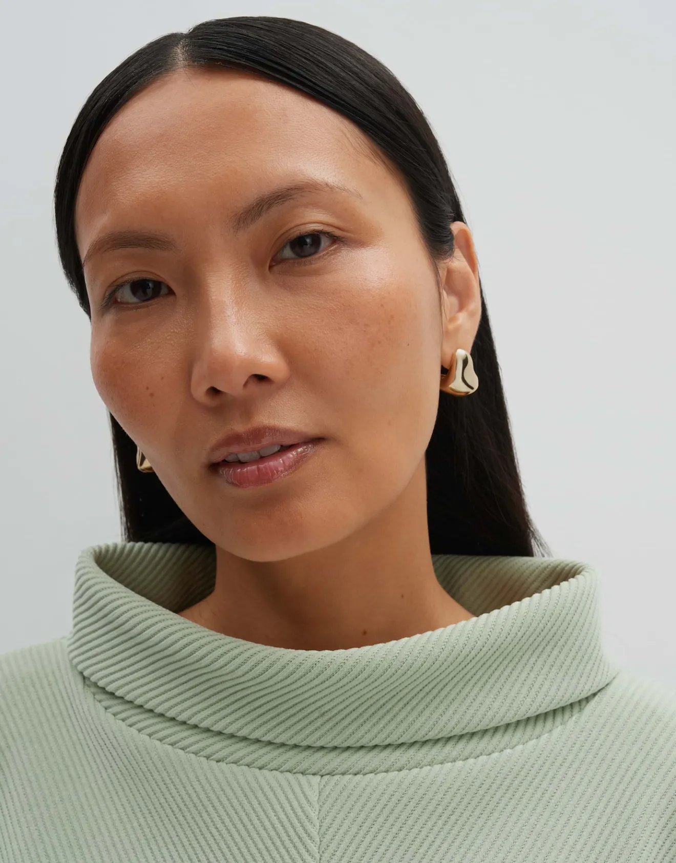 Cheap Strukturierter Sweater UMAJA Loose mit Rollkragen Sweat