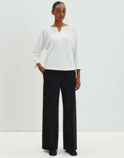Outlet Strukturierter Sweater UNALA Regular mit Fledermausärmeln Sweat