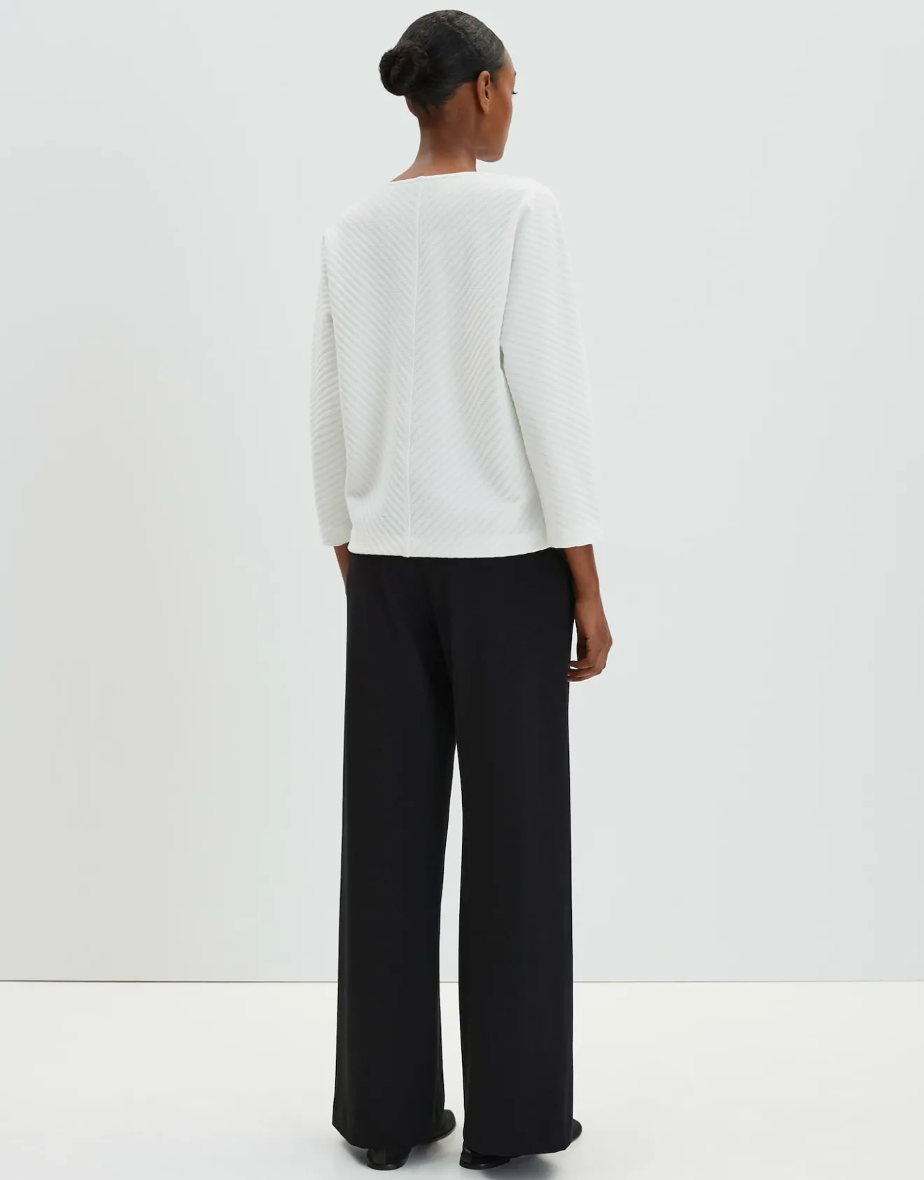 Outlet Strukturierter Sweater UNALA Regular mit Fledermausärmeln Sweat