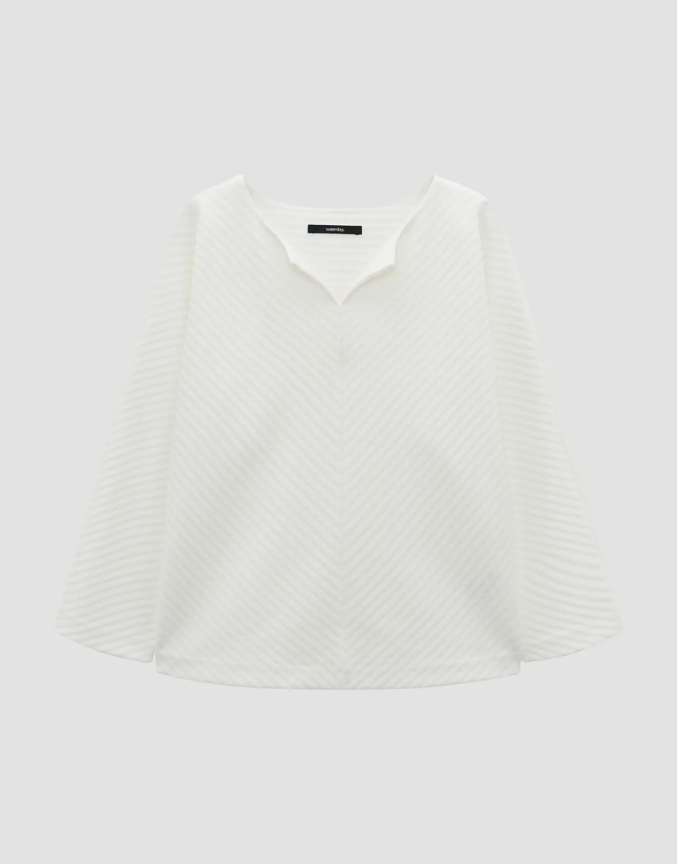Outlet Strukturierter Sweater UNALA Regular mit Fledermausärmeln Sweat