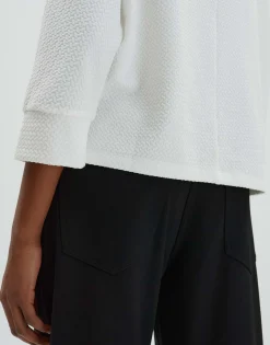 Cheap Strukturiertes Shirt KRISSIE Loose mit Fledermausarm Shirts