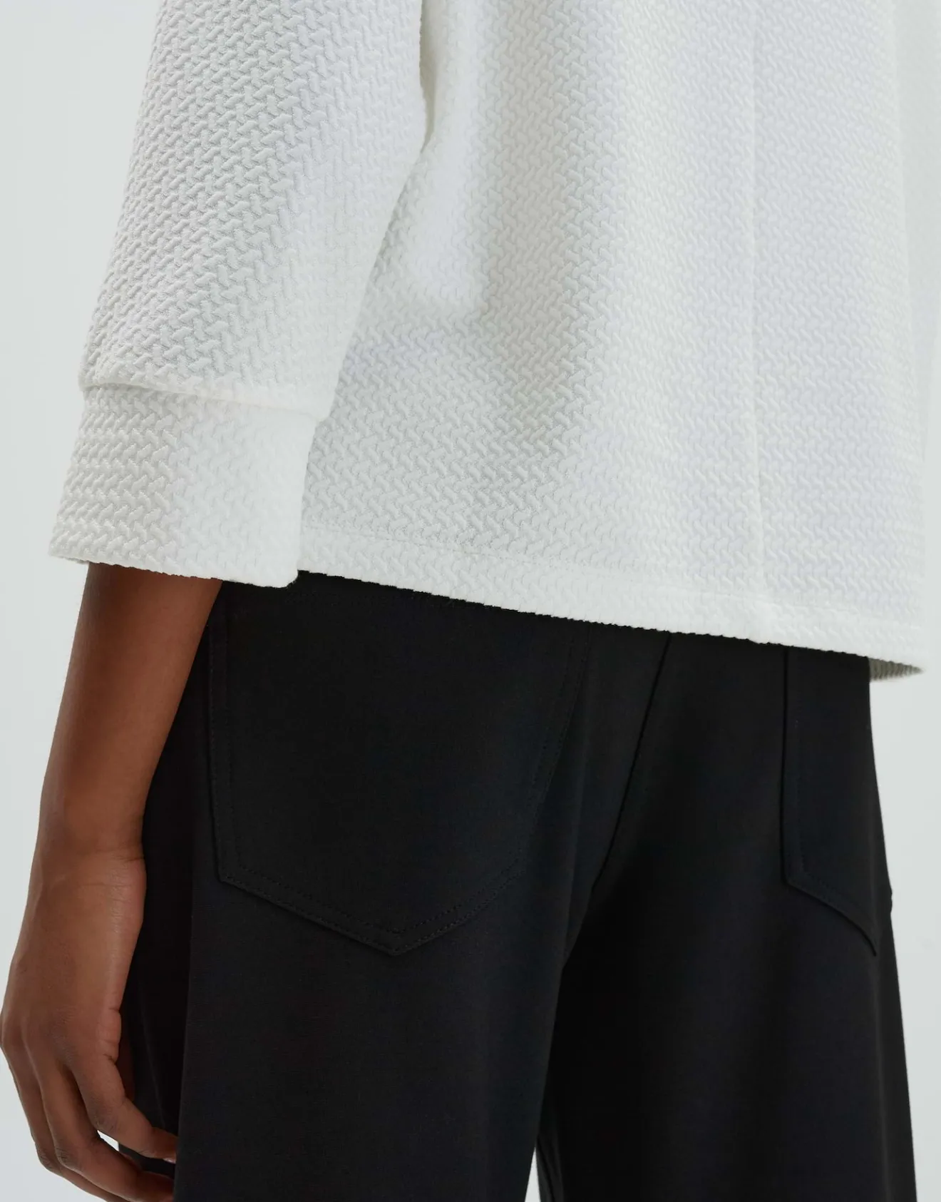 Cheap Strukturiertes Shirt KRISSIE Loose mit Fledermausarm Shirts