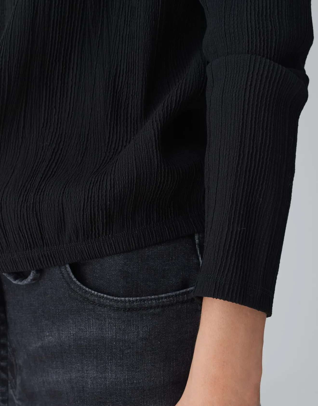 Best Sale Strukturiertes Shirt SILASUM Regular aus Viskose Mix Shirts