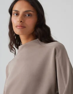 Fashion Sweater GALONINE Regular aus weichem Modal Mix Sweat
