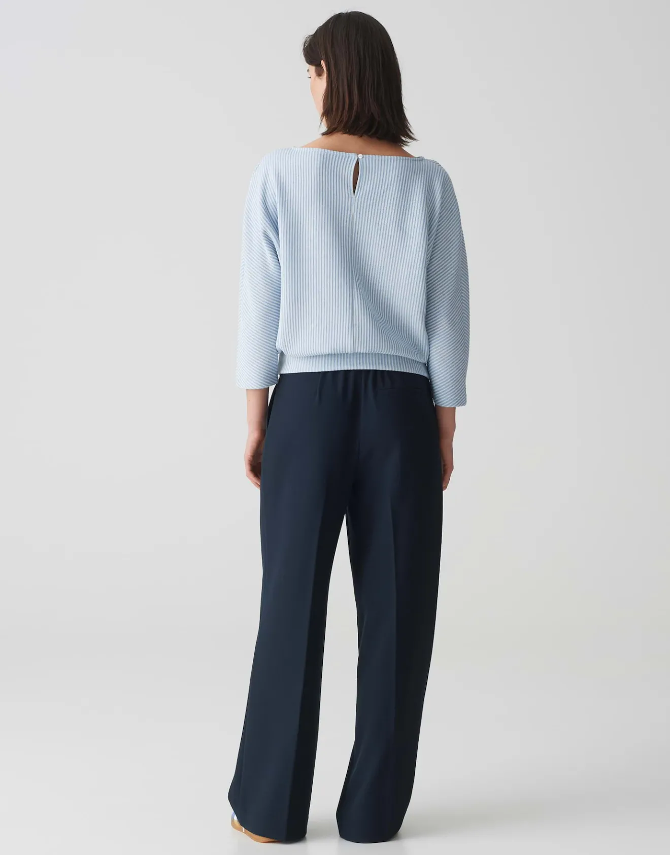 Best Sale Sweater GEIPEN Batwing Fit mit zweifarbiger Struktur Sweat