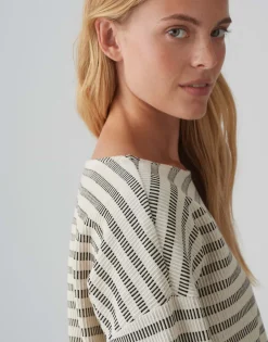 Store Sweater GIEKA STRIPE Regular mit Struktur Sweat