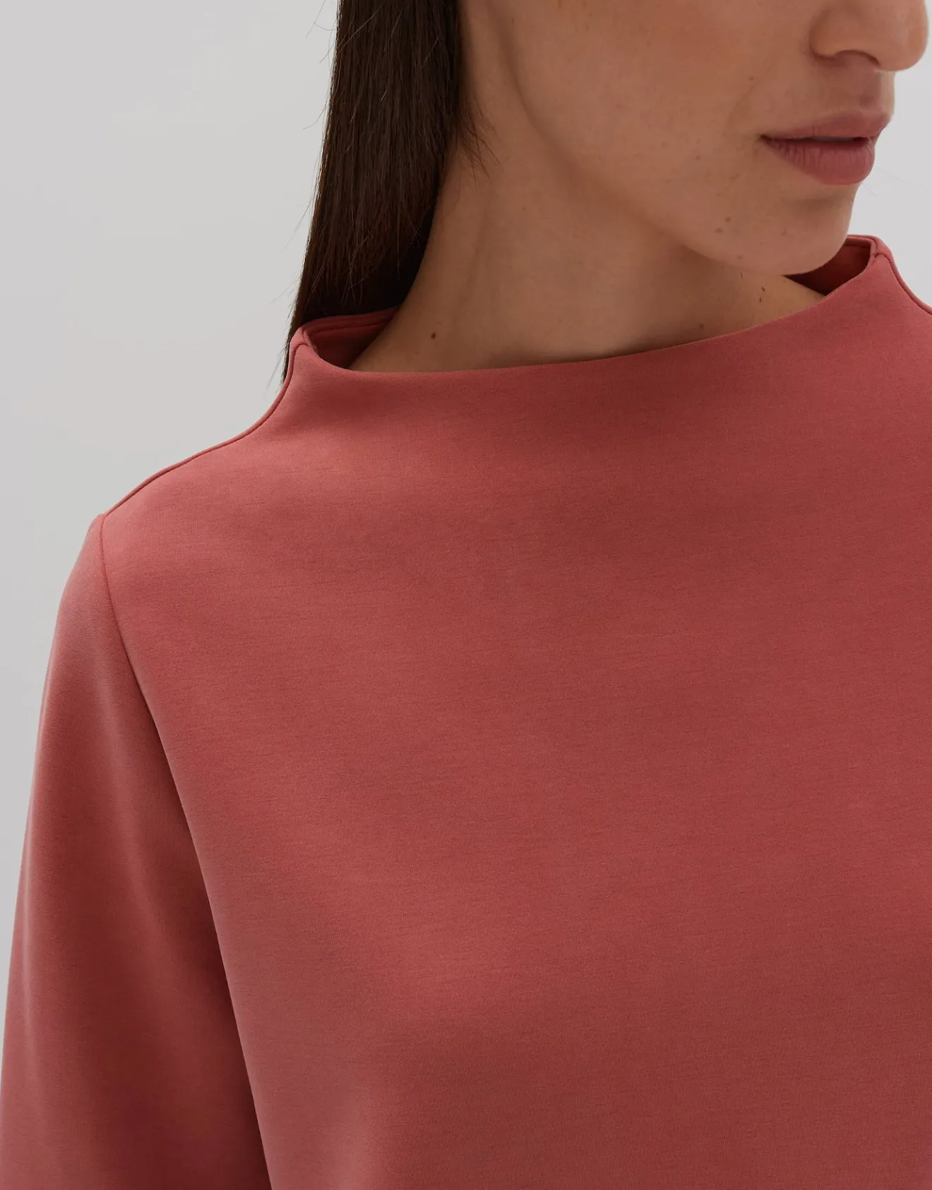 Flash Sale Sweater USARAH Loose aus samtigem Modal Mix Sweat