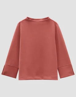 Flash Sale Sweater USARAH Loose aus samtigem Modal Mix Sweat