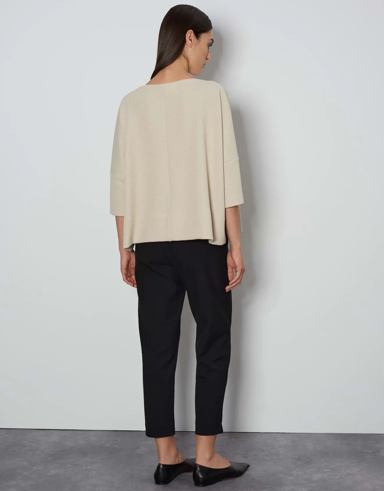 Online Sweater USHINY DETAIL Loose mit Glitzer Effekt Sweat