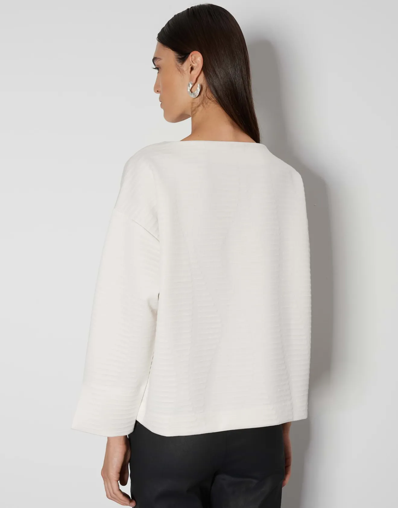 Fashion Sweater UVIENNA Loose mit 3D Struktur Sweat