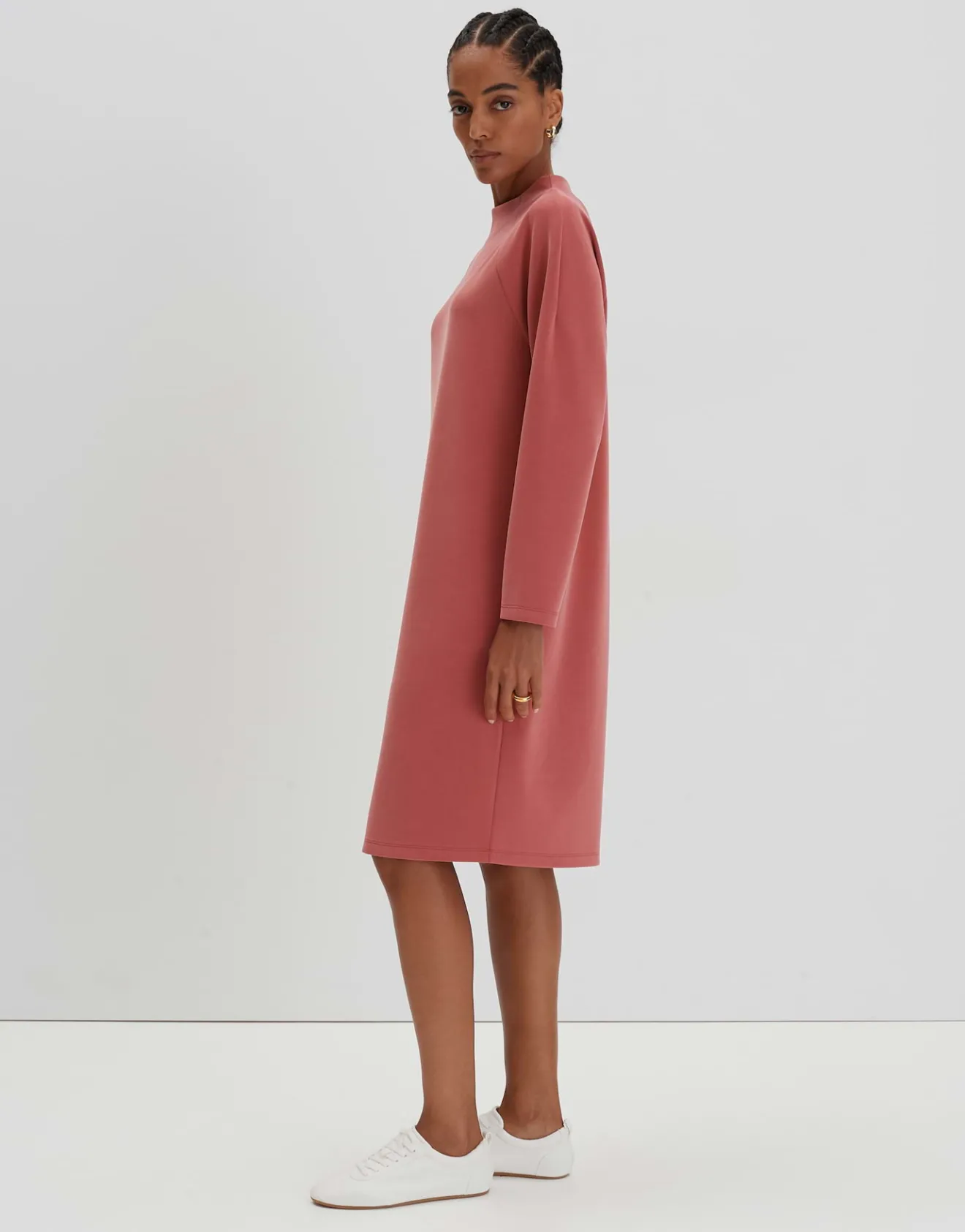 Best Sale Sweatkleid QJARLE aus samtigen Modal Mix Kleider