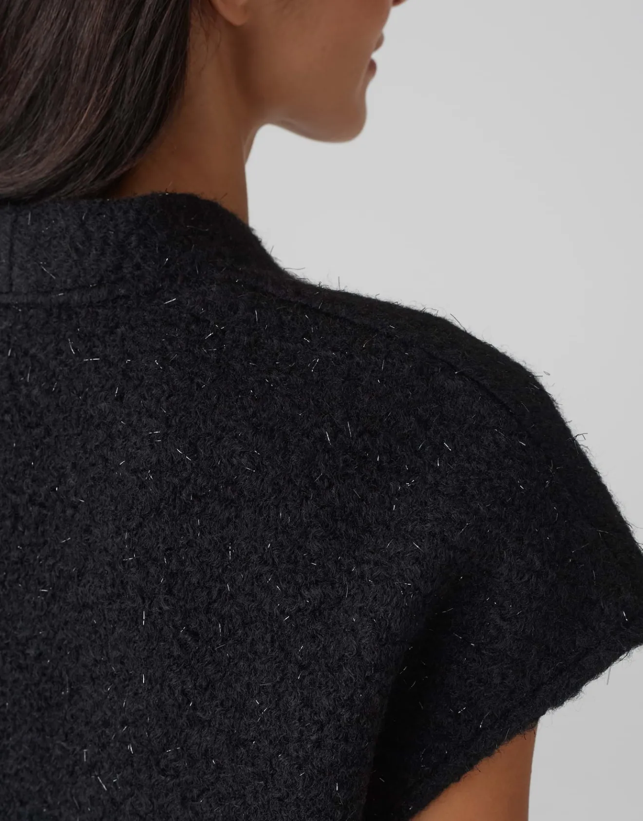 Hot Sweatshirt GLAMINA Regular in schimmernder Bouclé Optik Sweat