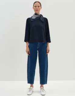 Shop Sweatshirt UBERTAH Loose aus Twill Jersey Sweat