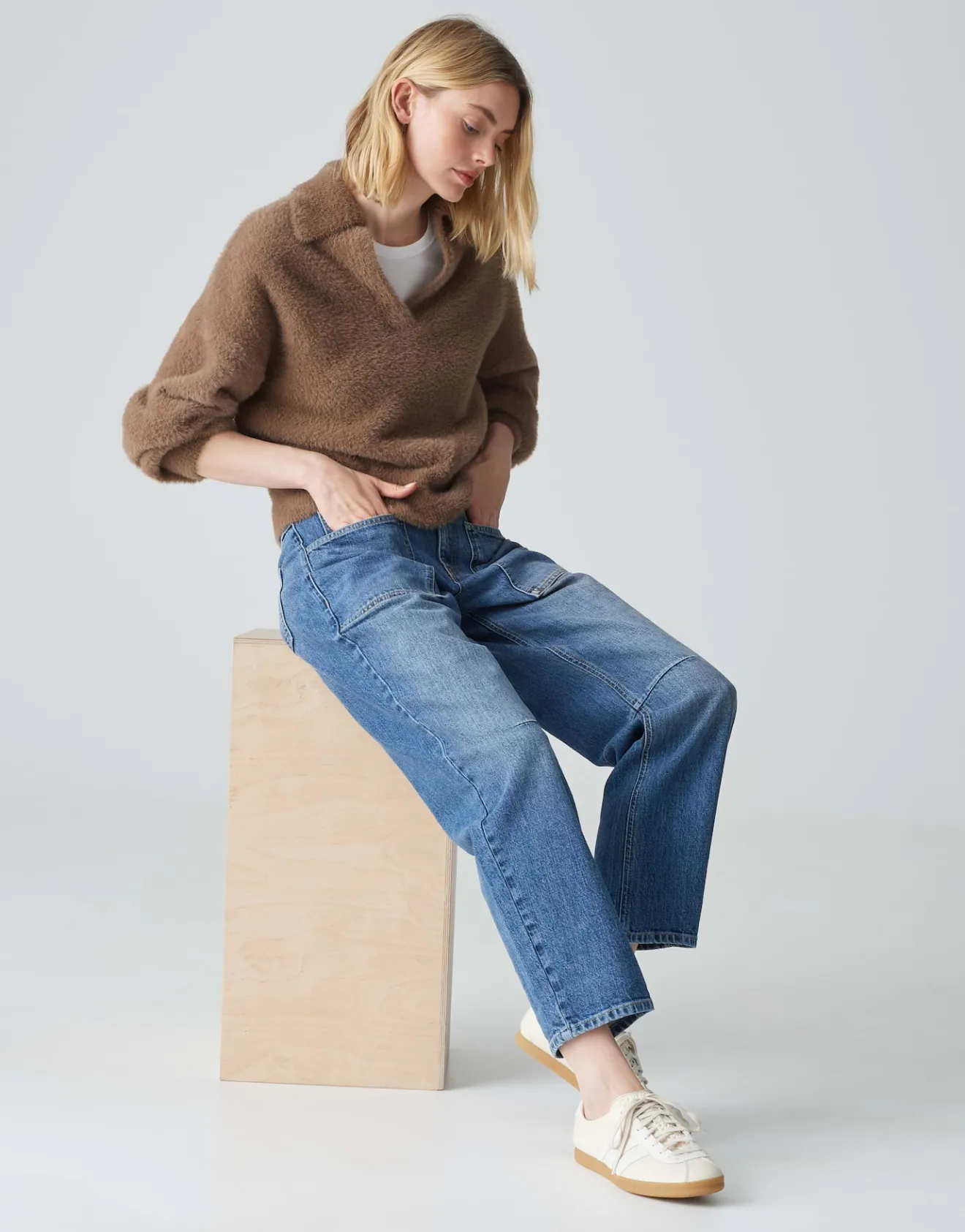 Discount Tapered Jeans LISSIE Mid Rise aus BCI Cotton Mix Jeans