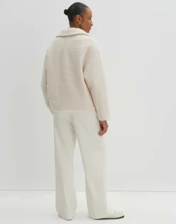 Fashion Teddyjacke VANTELO Loose im Caban Stil Jacken & Mäntel
