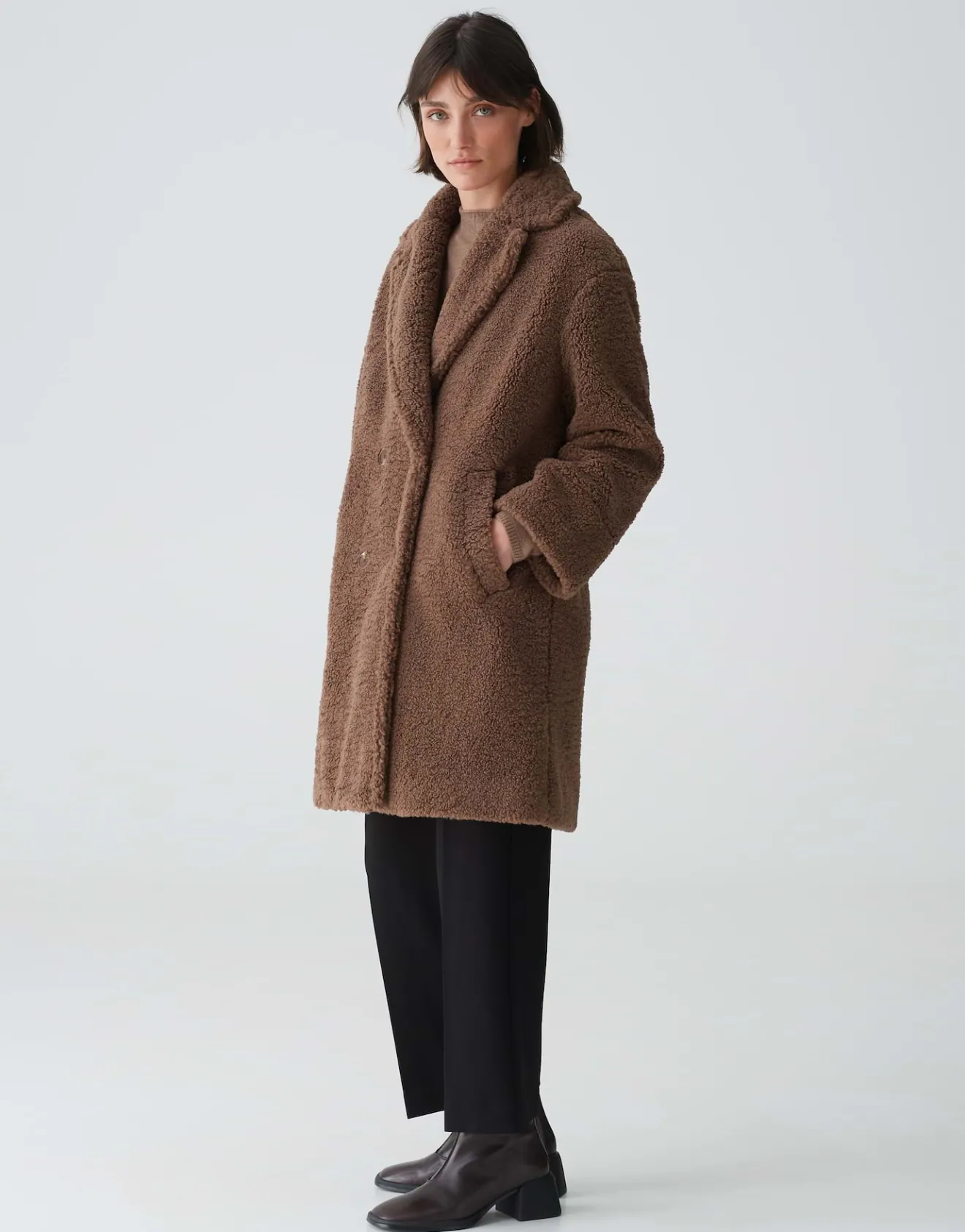 Best Sale Teddymantel HONISE Loose im Oversize Look Jacken & Mäntel